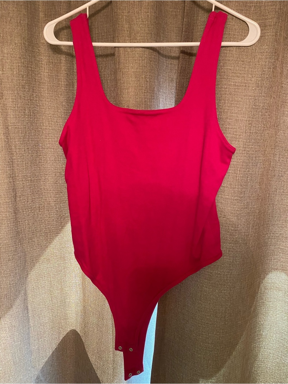 a new day Red Scoop Neck Bodysuit